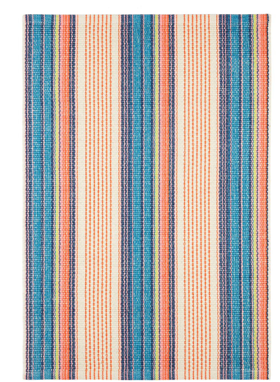 Dash & Albert Sloane Stripe Sunset Pattern 100% Cotton Rug 2' x 3' Annie Selkie